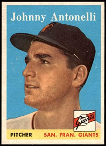 1958 Topps # 152 Джони Антонели Сан Франциско Джайентс (бейзболна карта) в Ню Йорк Джайентс