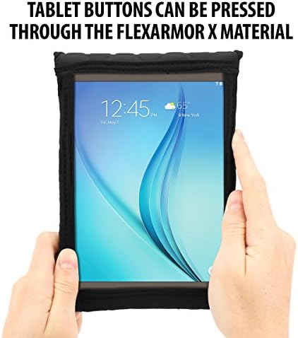 Калъф за носене на 7-инчов таблет USA GEAR с вградено защитно фолио за екрана - калъф за носене на таблет с диагонал от 7 до 8 инча, който е съвместим с Samsung Galaxy S2 8 / Tab E Lite 7 / T