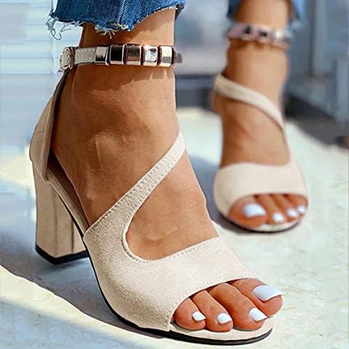 Aayomet сандали Дамски летни елегантни плоски Дамски сандали буци петата каишка на глезена рокля сандали комфорт сандали на ток