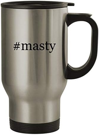 Подарък дрънкулки masty - Пътна Чаша от Неръждаема Стомана с тегло 14 грама, сребрист