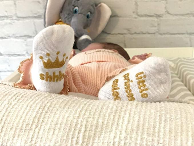 Подаръчен комплект Чорапи за момичета - Уникален подарък за душата на дете или Новородено за Нея - 4 Двойки Чудесни цитати