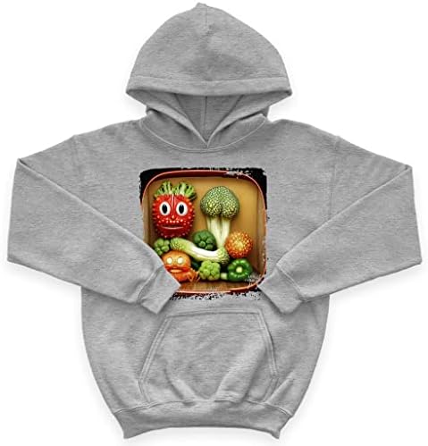 Детска hoody с качулка от порести руно Box Lunch - Детска Hoody с Растително лице - Мультяшная hoody за деца