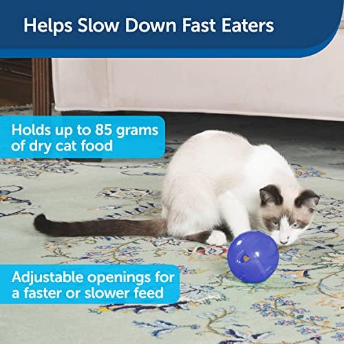 Яки Slimcat Устройство Топка - Интерактивна игра за вашата котка - Напълнете я с храна и лакомства - чудесно за контрол