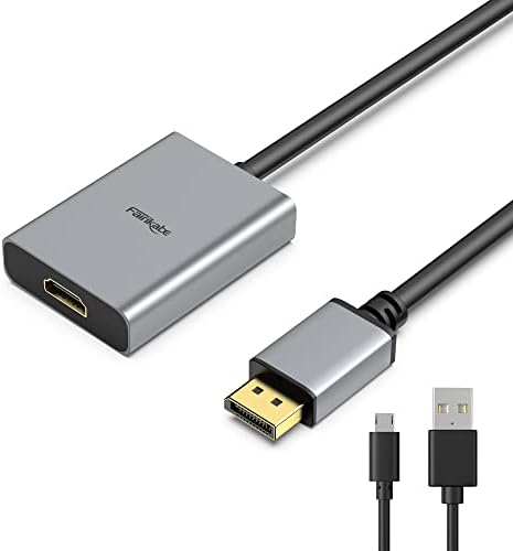 Адаптер fairikabe, HDMI, DisplayPort 8K, 4K 120Hz HDMI Женски към ДП Мъжки Кабел-конвертор, Насочената Адаптер HDMI към