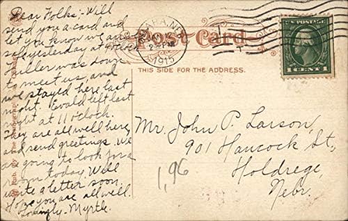 15-аз улица и Фарнам стрийт в Омаха, Небраска, Северна Каролина Оригиналната Антични Картичка 1915