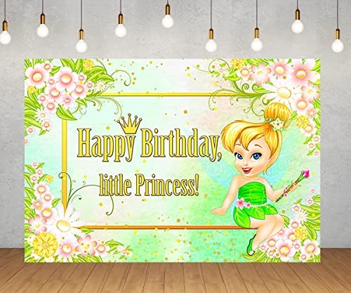Детска Принцеса Фон за Украса на Парти по случай рождения Ден на Детска Фея Камбанка Банер за Детската Душа Вечерни Аксесоари