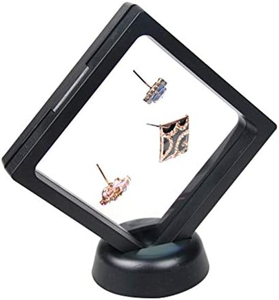 4 Бр. Монета 3D Дисплей Стойка Кутия Комплект Diamond Квадратен Медальон Предизвикателство Монета Чип Стойката на Притежателя