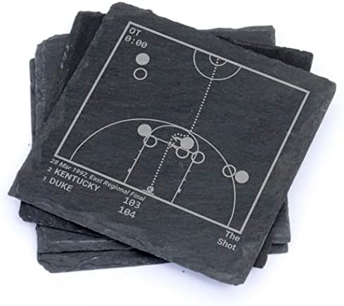 Най-добри баскетбол игра Duke: Сланцевые влакчета (комплект от 4 броя) | най-Добрата идея за подарък за любителите на спорта | Подаръци Duke Historic Moments