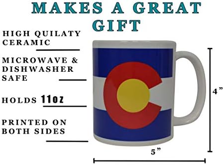 Rogue River Тактическа най-Добрата Кафеена Чаша С Флага на щата Колорадо, Новост, Чаша, Страхотна Идея за Подарък За Мъже И Жени
