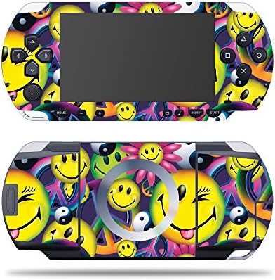 Корица MightySkins, съвместима със Sony PSP – Peace Smile | Защитно, здрава и уникална Vinyl стикер | Лесно се нанася,