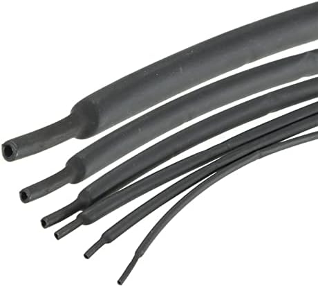 REISEA Свиване Тръба Polyolefin 3:1 свиване тръба Ръкав 50 cm 4,8 мм/1,6 мм, Черни Аксесоари за електрически инструменти