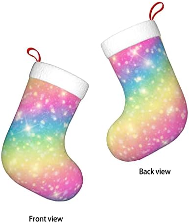 Коледни Чорапи Augenstern Galaxy Fantasy Пастелно Преливащи Двустранни Чорапи За Окачване На Камина.