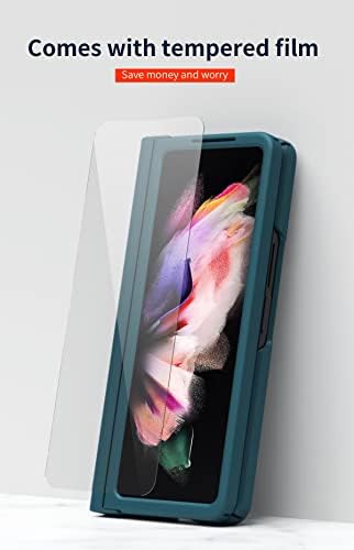 Калъф SHIEID Galaxy Z Fold 3 с притежателя на дръжка, Калъф Samsung Fold 3 с притежателя на S Pen Калъф Fold 3 със защита