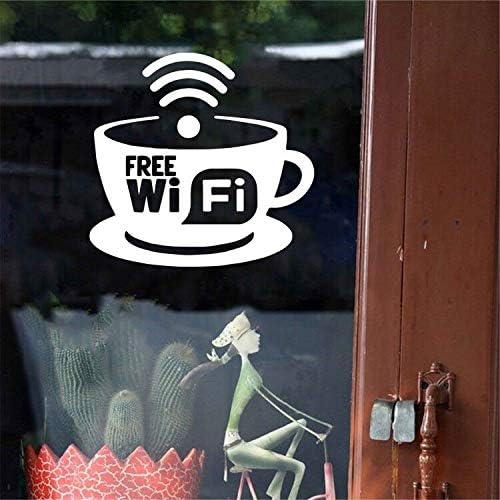Безплатен Wi-Fi Знак Стенни Стикери за Магазина, Стъклена Врата Етикети в Прозореца на Кафе Ресторант Бар Пъб Магазин