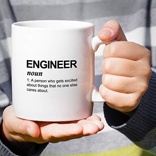 Забавна чаша за Retreez - Определяне на Инженер в екстаз Керамични чаши за Кафе с обем 11 Грама - Забавни, Саркастичные,