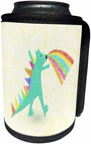 Триизмерно изображение на Водния Динозавър, Боядисано в Преливащи цветове. - Опаковки за бутилки-охладители (cc_356172_1)