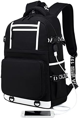 Училищен раница WRIGGY Хлапе с USB порт за зарядно устройство и интерфейс за слушалки -Пътна чанта Kylian Mbappe Backpack, Един размер