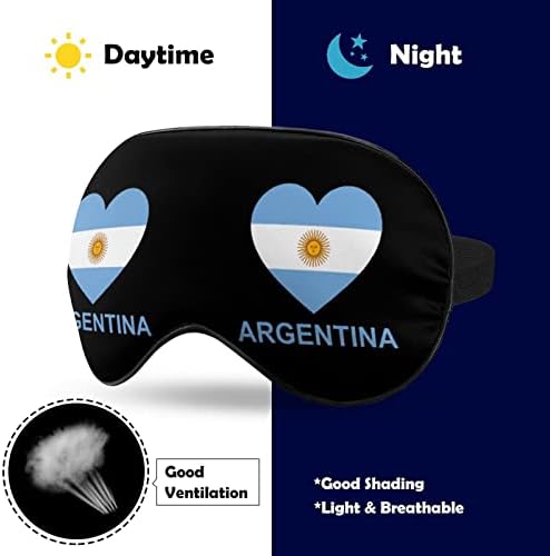 Love Argentina Забавно Маска За Очи За Сън Мека Превръзка на Очите с Регулируема Каишка Нощна Сянка за Мъже Жени