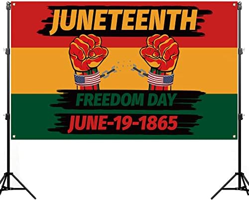 Девятнадцатое юни Фон за Фотобудки афро-американец на 19 юни 1865 Г., на Честването на Деня на Независимостта и Свободата