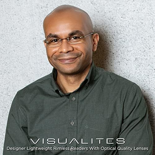 Visualites 1 Леки Правоъгълни Очила За четене Без Рамки За мъже и Жени