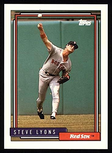 1992 Топпс 349 Стив Лайънс на Бостън Ред Сокс (бейзболна картичка) NM/MT Red Sox