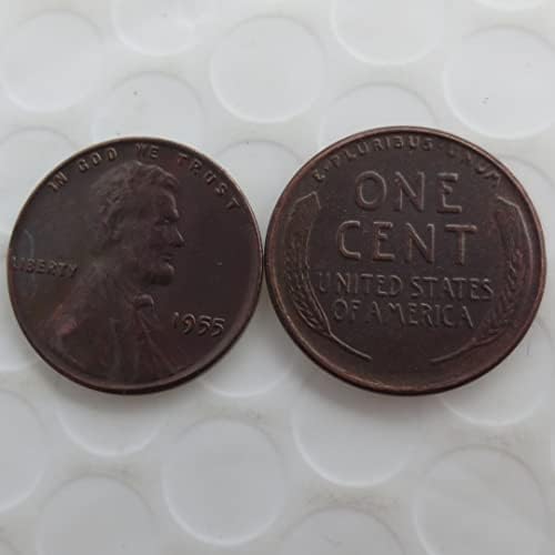Възпоменателна монета Чуждестранна копие Линкольновского цента 1955 г., САЩ