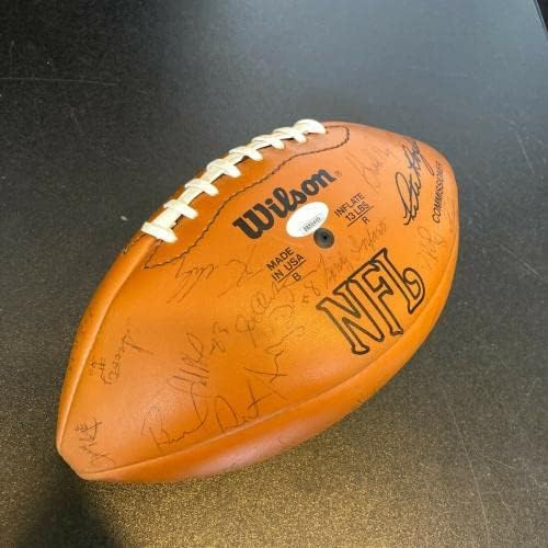 1989 Екипът на Грийн Бей Пакърс Подписа Wilson NFL Football Game 50+ Sigs JSA COA - Футболни топки с автографи