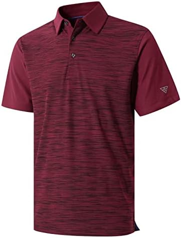 Мъжки ризи за голф Dry Fit с Къс и Дълъг Ръкав, Влагоотводящие Performance Pique Хедър, Ежедневни Ризи Топка за Голф