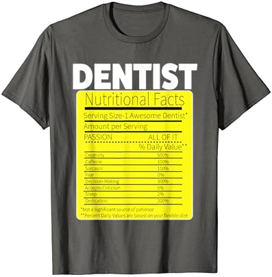 Тениска Факти за храненето на зъболекар