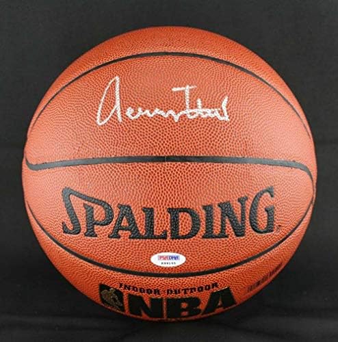 Джери Уест ПОДПИСА Баскетболен билет за Лос Анджелис Лейкърс PSA/DNA С АВТОГРАФ - Баскетболни топки с автограф