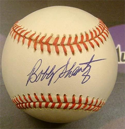 Играта на топка с автограф на Боби Шанца (малко по-жълт оттенък) - Бейзболни топки с автографи
