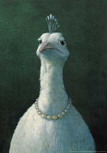 Художествена печат на плаката Птица с перли на Майкъл Сови, 17x24