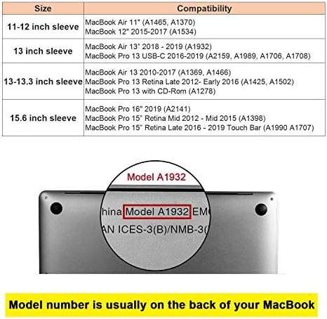 Защитен калъф за лаптоп Allinside и клавиатурата за MacBook Air 13 инча A2179 2020 г. с Touch ID и дисплей Retina американската