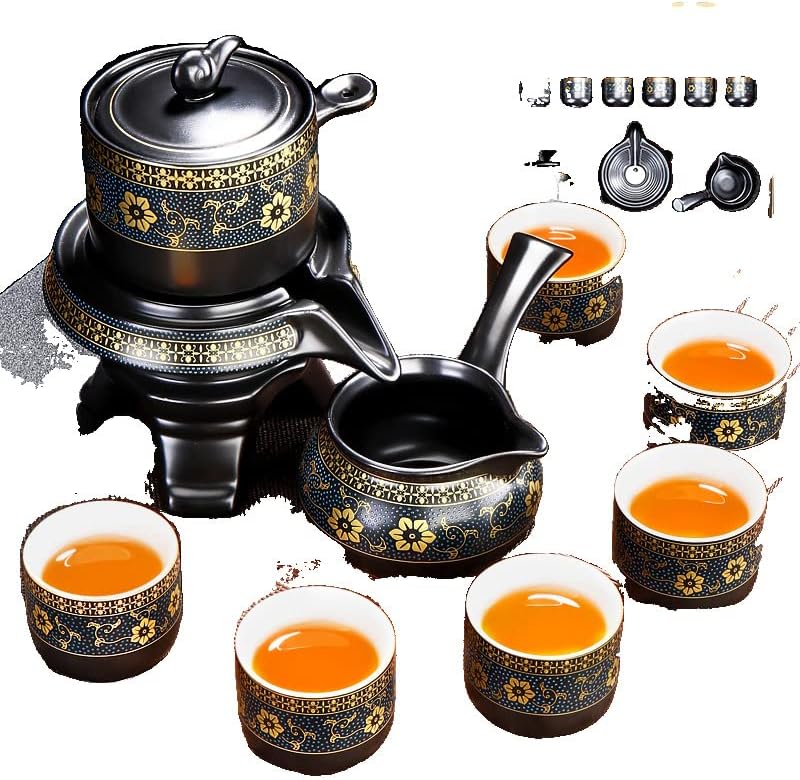 Автоматично чай комплект за подарък на дома прозореца в хола мързелив чай maker自动茶具礼盒装家用客厅懒人冲茶器