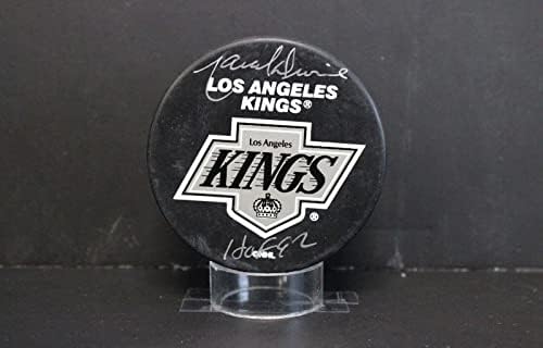 Марсилия Дионн подписа (HOF 92) Официален автограф на шайби на Лос Анджелис Кингс PSA/DNA AL77881 - за Миене на НХЛ с