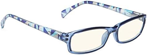 Модерни дамски очила компютър BLUELESS - Очила за четене с чертеж (Син, 1,50)