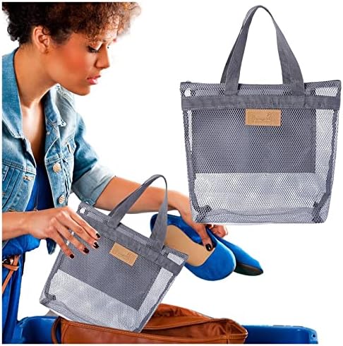Преносима Mesh bag-тоут за душата Caddy, Бързосъхнеща Подвесная чанта-Органайзер за тоалетни принадлежности и Санитарен