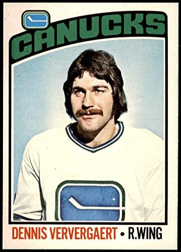 1976 О-Пи-Джи № 175 НХЛ Денис Вервергерт Ванкувър Канъкс (хокейна карта) в Ню Йорк Канъкс