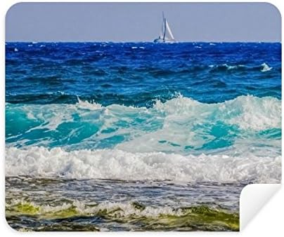 Плаж Морска Вълна на Науката на Природата е Картина от Плат За Почистване на Екрана за Пречистване на 2 елемента Замшевой