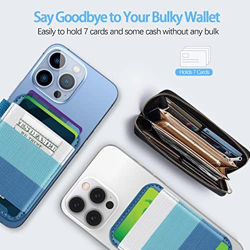 Притежателят на портфейла с магнитни карти за Apple Magsafe, Чантата MagSafe за iPhone 14, iPhone 13, iPhone 12, Кожен