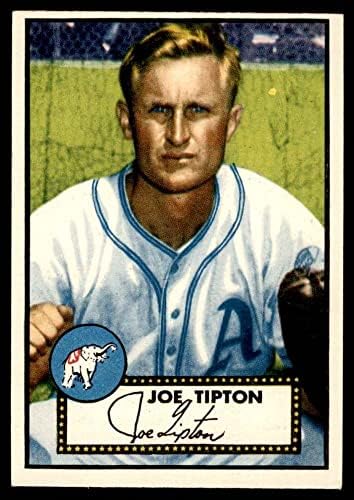 1952 Topps 134 CRM Джо Типтън Филаделфия Атлетикс (Бейзболна картичка) (Крем бек), БИВШ Атлетикс