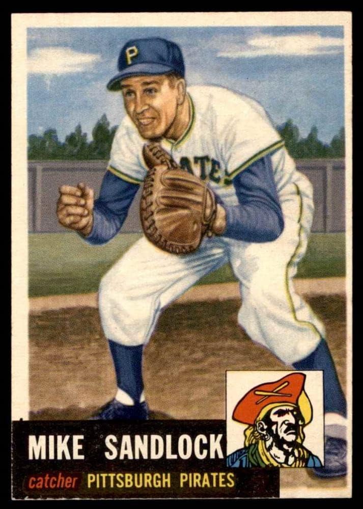 1953 Topps 247 Майк Сэндлок Питсбърг Пайрэтс (Бейзболна картичка) EX/MT Пирати