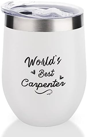 Funlucy най-Добрият в света Чаша за пътуване Carpenter С Вакуумна Изолация Зелен 12 грама От Неръждаема Стомана С Вложка