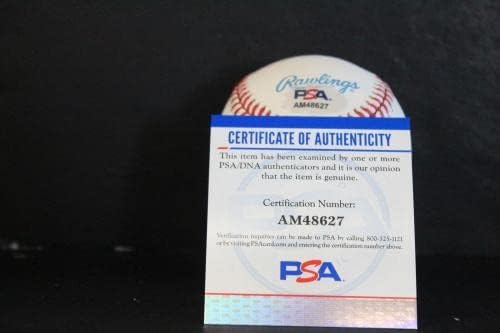 Бейзболен автограф с автограф на Джим Пъпка (Булдог) Auto PSA/DNA AM48627 - Бейзболни топки с автографи