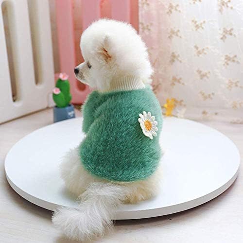 HonpraD/ Пуловери за малки кучета Вонящ G, Пуловер с плюшени цветя, в стила на Малки Кучета, Пуловери, с кръгло деколте