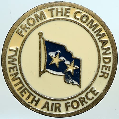 1655 20-та командир на крило на военно-въздушните СИЛИ на АРМИЯТА на САЩ СТАРА Изложбена монета е Добра