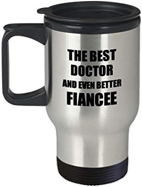 Чаша за пътуване Doctor Fiancee Забавна Идея за Подарък За Нейния Съпруг Вдъхновяваща Шега С Кляпом най-Добрата И Още