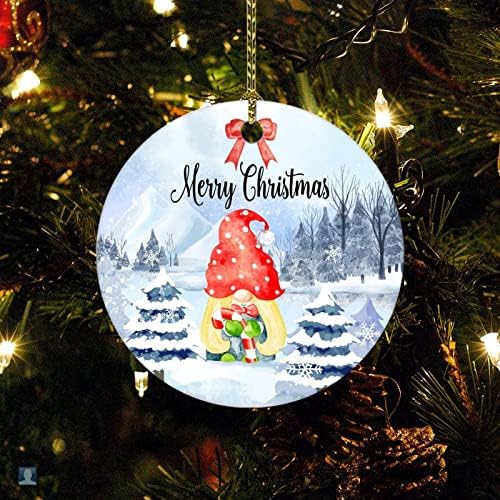 Украса на Коледната елха Gnome MerryChristmas Ornament2022 Прекрасни Сладки Снежинки За Коледна Елха Празнична Украса