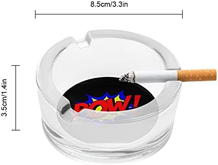 POW Цигари Пушачите Стъклени Пепелници Пепелник За Домашния Офис Плот Украса на Масата