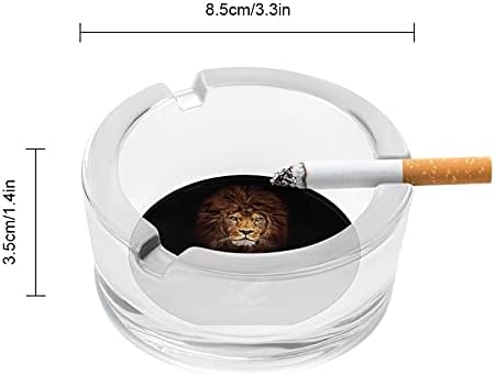 Лъв Цигари Пушачите Стъклени Пепелници Пепелник За Домашния Офис Плот Украса На Масата